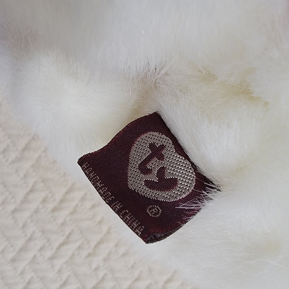 NEW Vintage TY Peppermint Polar Bear Winter Hat and Scarf - Picture 6 of 16